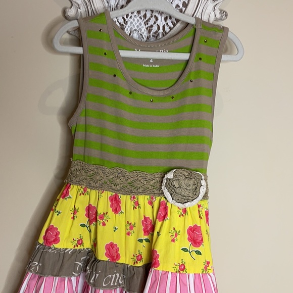 Mustard Pie Layered Flare Dress C-15 - Picture 2 of 7